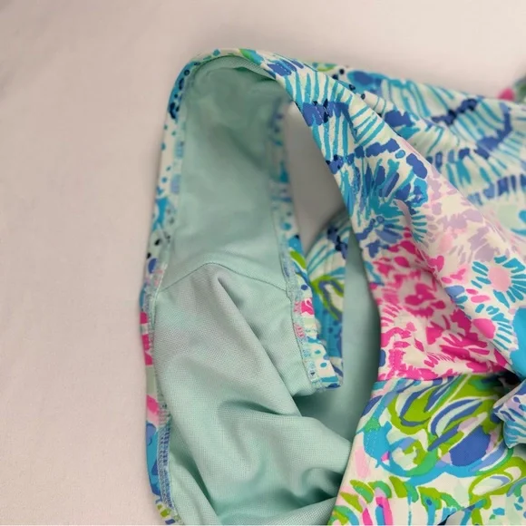 Lilly Pulitzer Lanai Halter One-Piece Swimsuit in Sink or Swim Size 4 EUC - Picture 9 of 14